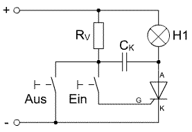 GS-Schalter mit Thyristor